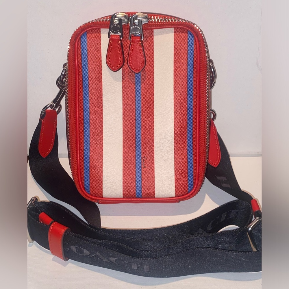 Coach Stripe Crossbody